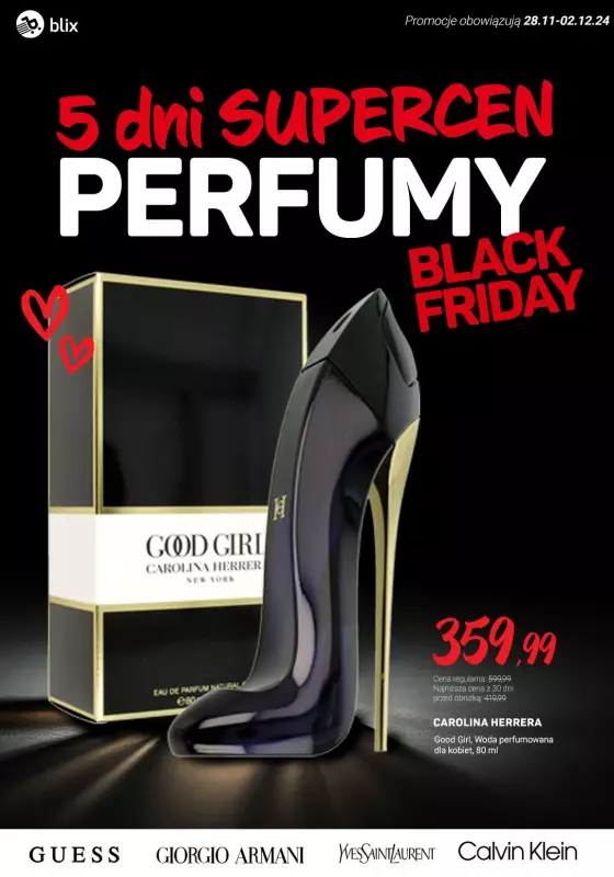 Rossmann - gazetka promocyjna SUPERCENY na perfumy! BLACK FRIDAY od czwartku 28.11 do poniedziałku 02.12