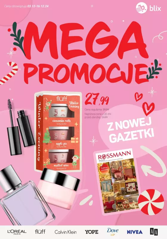 Rossmann - gazetka promocyjna MEGA promocje z nowej gazetki od wtorku 03.12 