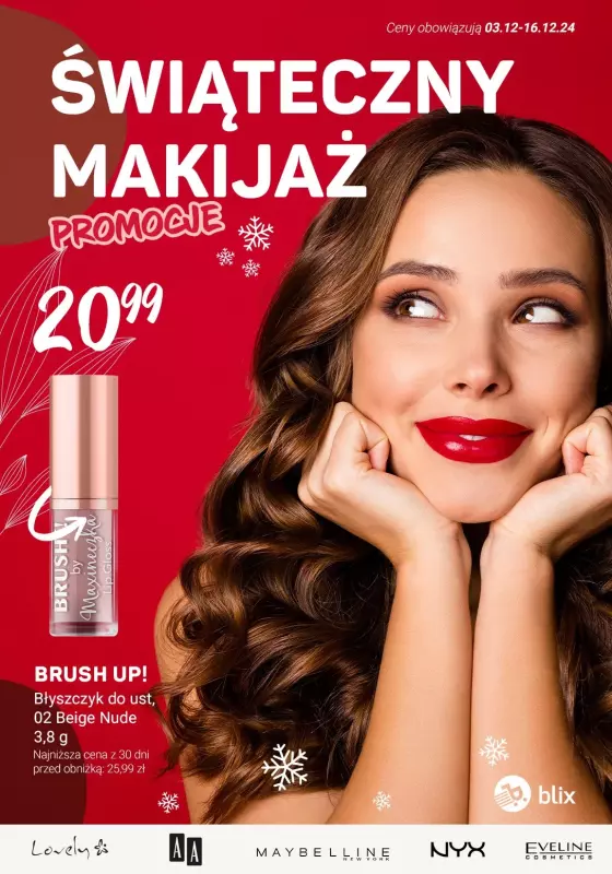 Rossmann - gazetka promocyjna Świąteczny makijaż - PROMOCJE od czwartku 12.12 do wtorku 17.12