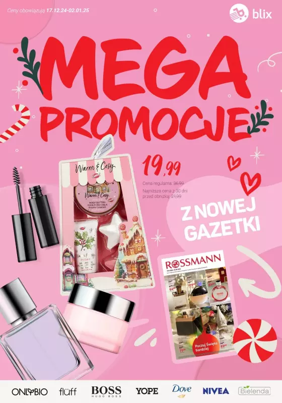 Rossmann - gazetka promocyjna MEGA promocje z nowej gazetki od wtorku 17.12 do poniedziałku 23.12