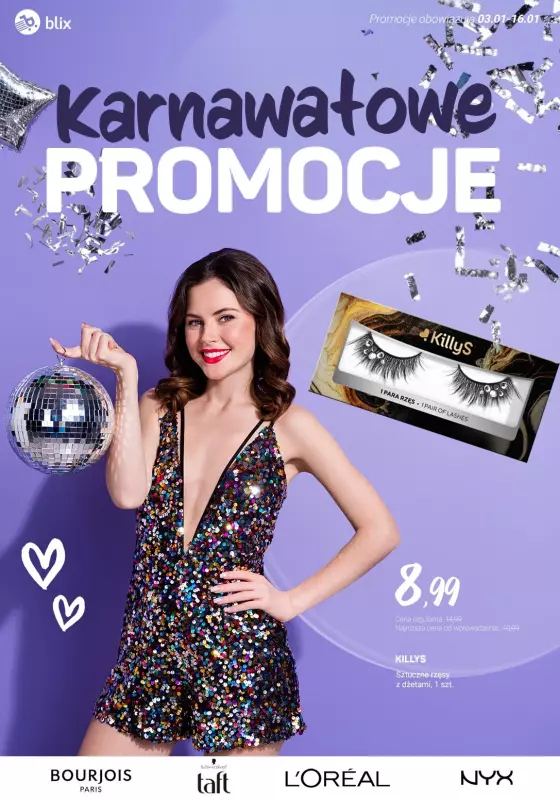 Rossmann - gazetka promocyjna Karnawałowe PROMOCJE od soboty 11.01 do czwartku 16.01