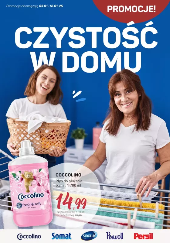 Rossmann - gazetka promocyjna Promocje na czystość w domu od wtorku 14.01 do czwartku 16.01