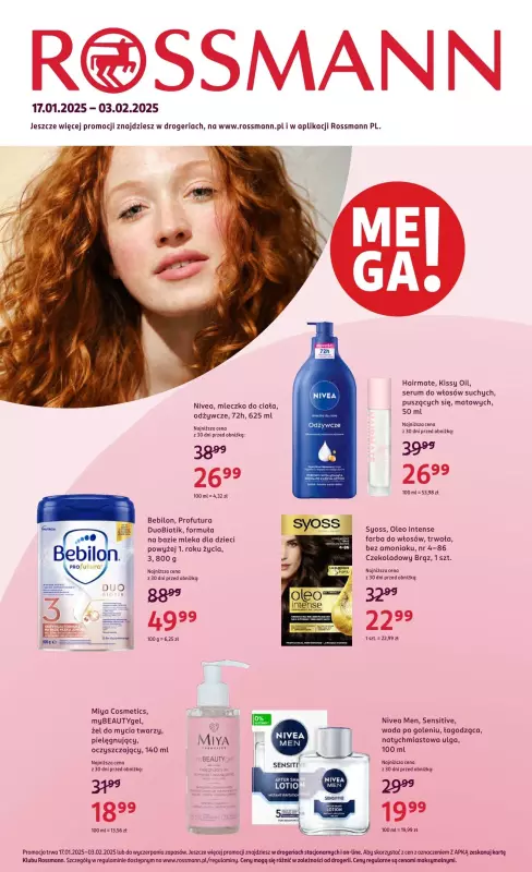 Rossmann - gazetka promocyjna Gazetka od piątku 17.01 do poniedziałku 03.02