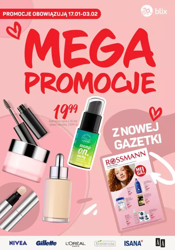 Rossmann - gazetka promocyjna MEGA okazje z nowej gazetki od czwartku 16.01 