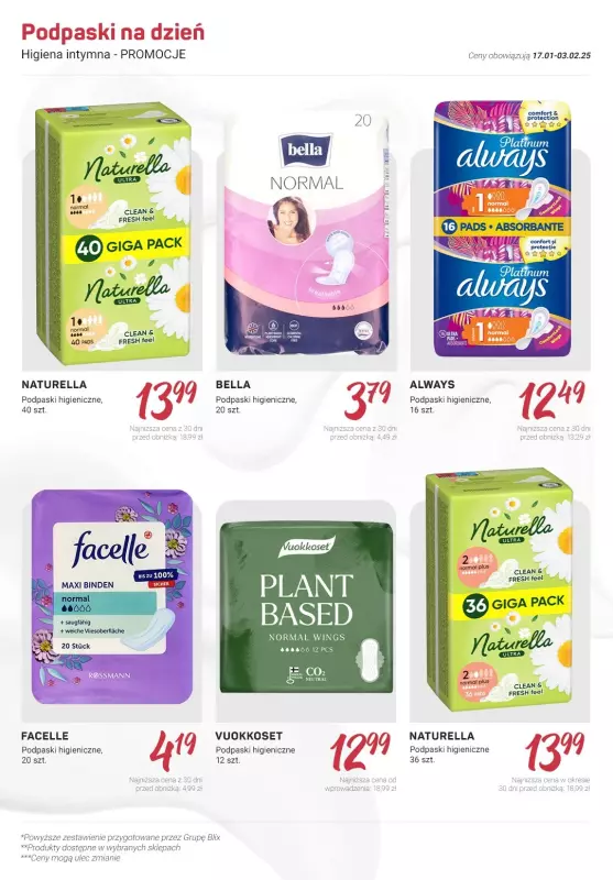 Rossmann - gazetka promocyjna Higiena intymna - PROMOCJE od wtorku 21.01  - strona 4