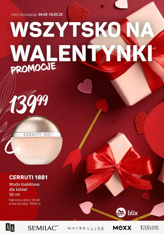 Rossmann - gazetka promocyjna Wszystko na WALENTYNKI - promocje! od czwartku 06.02 do czwartku 13.02