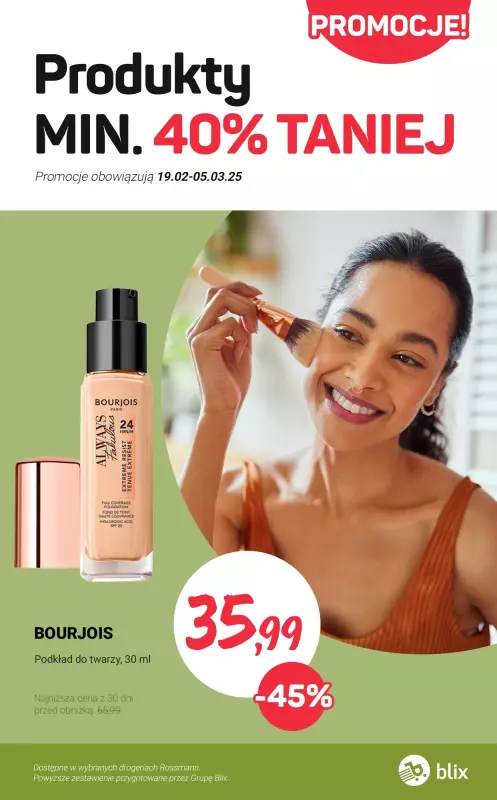 Rossmann - gazetka promocyjna Produkty min. 40% taniej od soboty 01.03 do środy 05.03