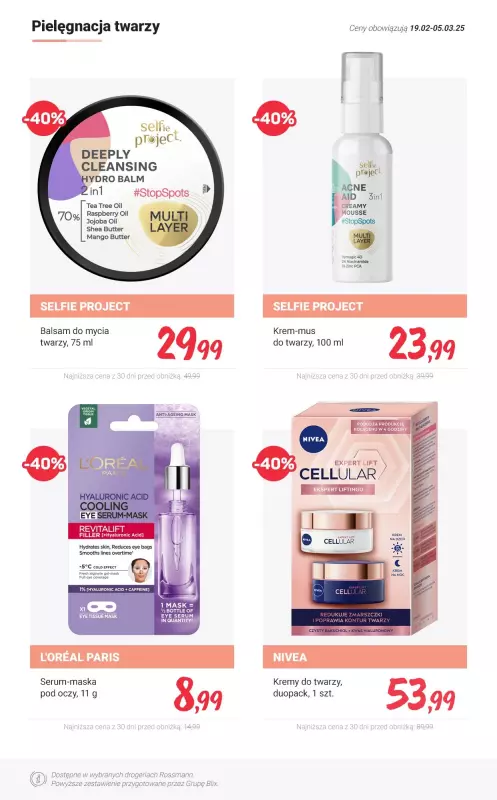 Rossmann - gazetka promocyjna Produkty min. 40% taniej od soboty 01.03 do środy 05.03 - strona 4