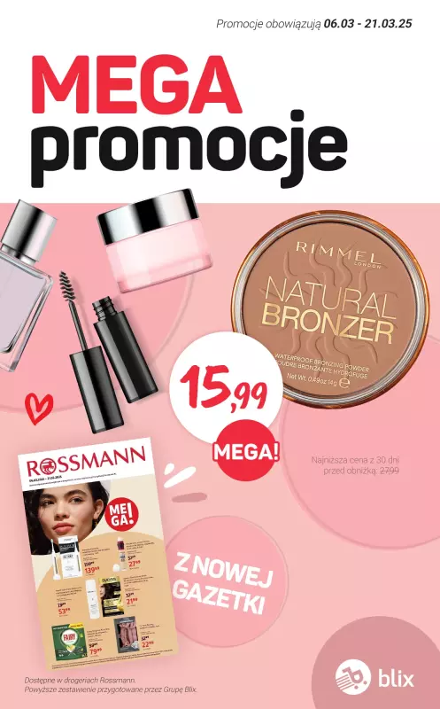 Rossmann - gazetka promocyjna MEGA promocje z nowej gazetki od czwartku 06.03 