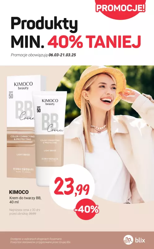 Rossmann - gazetka promocyjna Produkty min. 40% taniej od wtorku 18.03 do poniedziałku 24.03