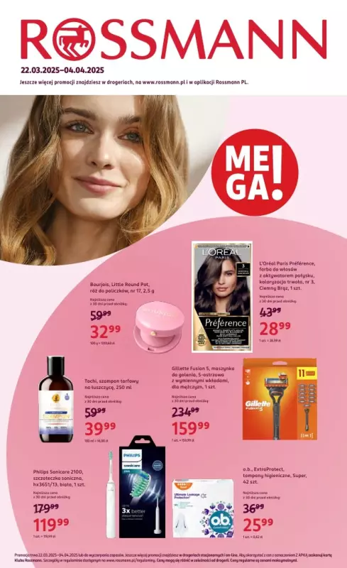 Rossmann - gazetka promocyjna Gazetka od soboty 22.03 do piątku 04.04