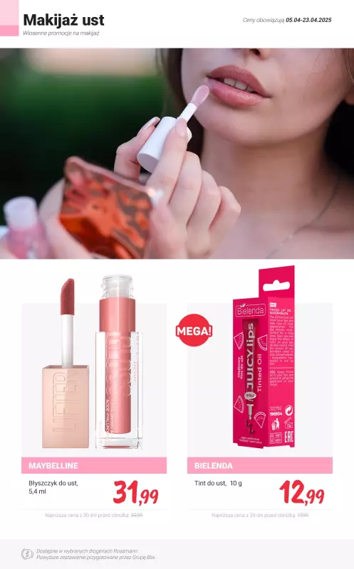 Rossmann - gazetka promocyjna Wiosenne promocje na makijaż od soboty 19.04 do środy 23.04 - strona 14
