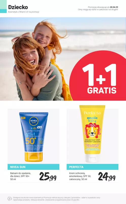 Rossmann - gazetka promocyjna 1+1 GRATIS kosmetyki z filtrami UV! od wtorku 29.04 do środy 30.04 - strona 7