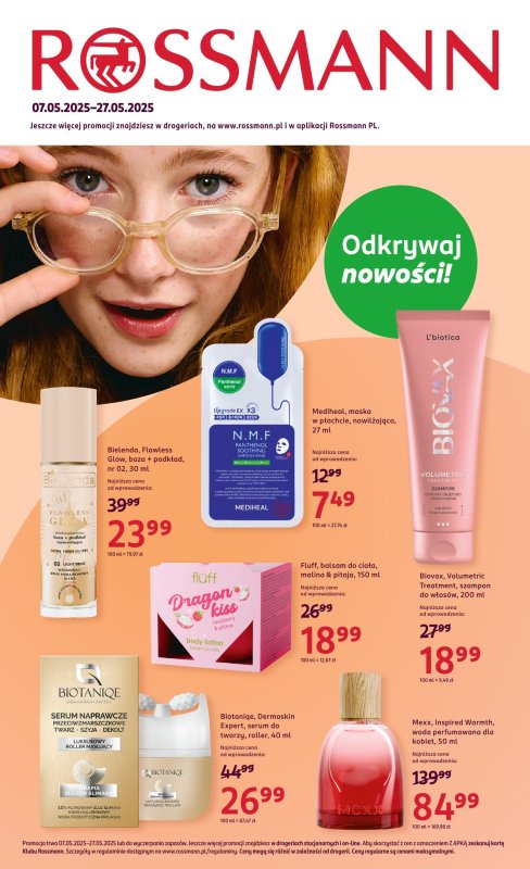 Rossmann - gazetka promocyjna Gazetka od środy 07.05 do wtorku 27.05