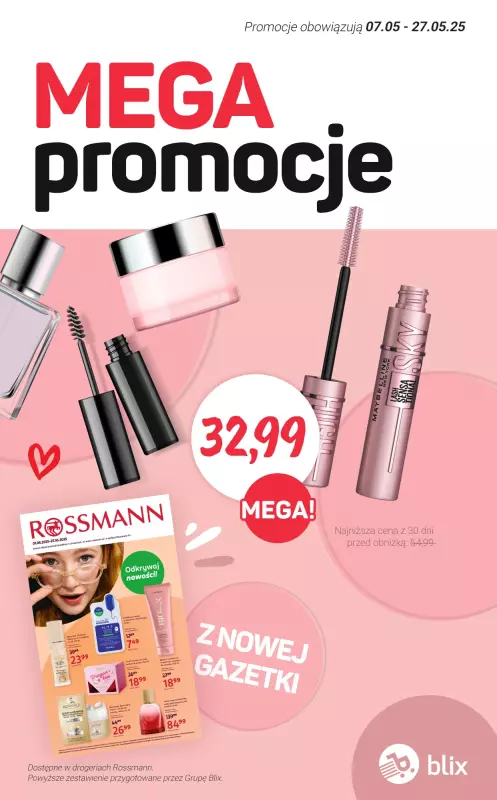 Rossmann - gazetka promocyjna MEGA promocje z nowej gazetki  