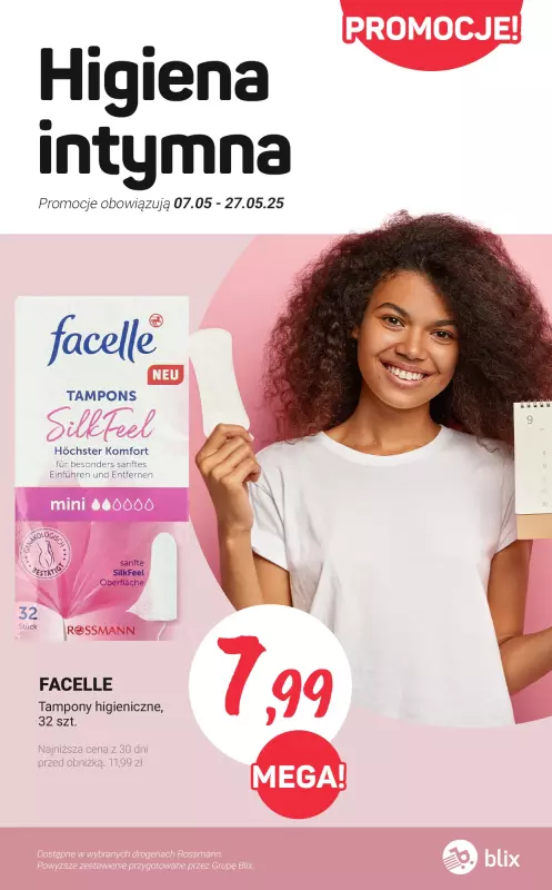 Rossmann - gazetka promocyjna Higiena intymna - PROMOCJE od piątku 16.05 do wtorku 27.05
