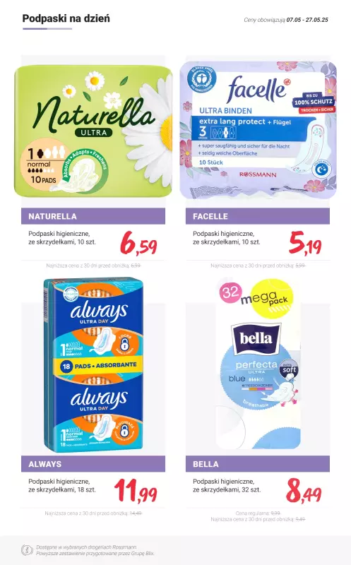Rossmann - gazetka promocyjna Higiena intymna - PROMOCJE   - strona 3