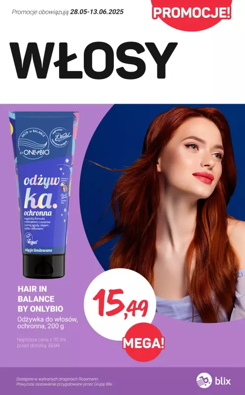 Rossmann - gazetka promocyjna MEGA promocje na włosy  