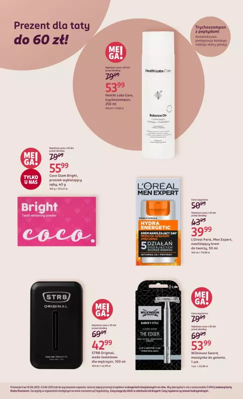 Rossmann - gazetka promocyjna Męska pielęgnacja od poniedziałku 16.06 do poniedziałku 23.06 - strona 6