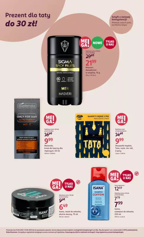 Rossmann - gazetka promocyjna Męska pielęgnacja od poniedziałku 16.06 do poniedziałku 23.06 - strona 2