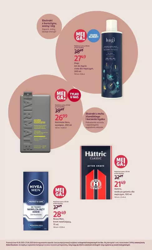 Rossmann - gazetka promocyjna Męska pielęgnacja od poniedziałku 16.06 do poniedziałku 23.06 - strona 5