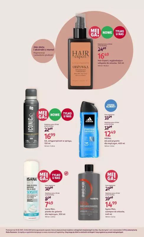 Rossmann - gazetka promocyjna Męska pielęgnacja od poniedziałku 16.06 do poniedziałku 23.06 - strona 3