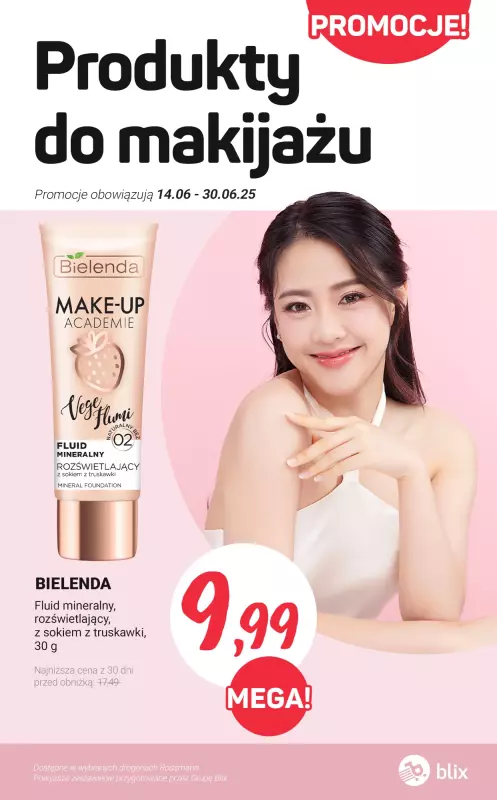 Rossmann - gazetka promocyjna PROMOCJE - produkty do makijażu od czwartku 19.06 do poniedziałku 30.06