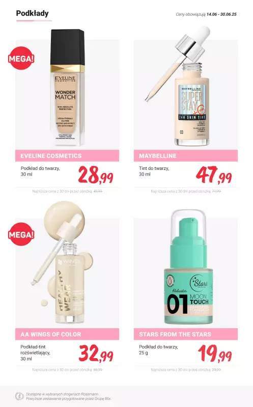 Rossmann - gazetka promocyjna PROMOCJE - produkty do makijażu od czwartku 19.06 do poniedziałku 30.06 - strona 3