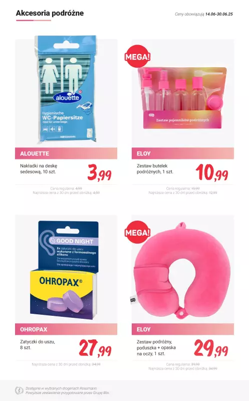 Rossmann - gazetka promocyjna Wakacje i letnie festiwale - promocje od poniedziałku 23.06 do poniedziałku 30.06 - strona 15