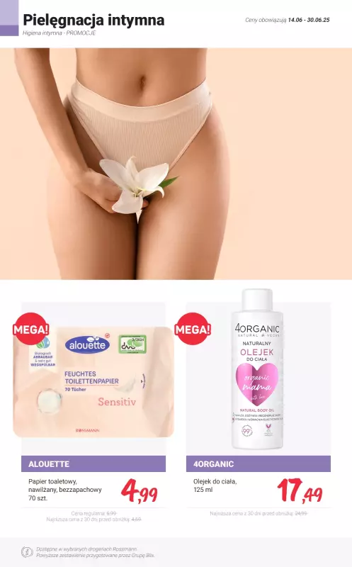 Rossmann - gazetka promocyjna Higiena intymna - PROMOCJE od środy 25.06 do poniedziałku 30.06 - strona 13