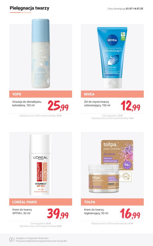 Rossmann - gazetka promocyjna MEGA promocje z nowej gazetki od wtorku 01.07 do poniedziałku 14.07 - strona 3