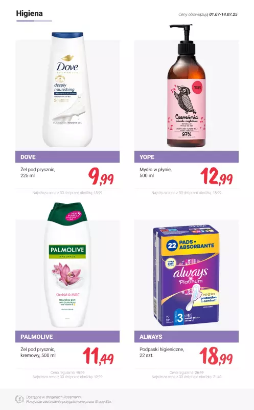 Rossmann - gazetka promocyjna MEGA promocje z nowej gazetki od wtorku 01.07 do poniedziałku 14.07 - strona 7