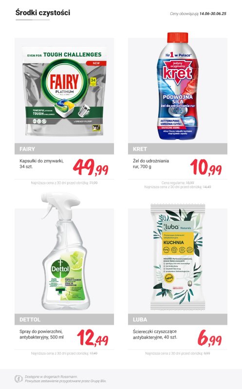Rossmann - gazetka promocyjna MEGA promocje z nowej gazetki od wtorku 01.07 do poniedziałku 14.07 - strona 14