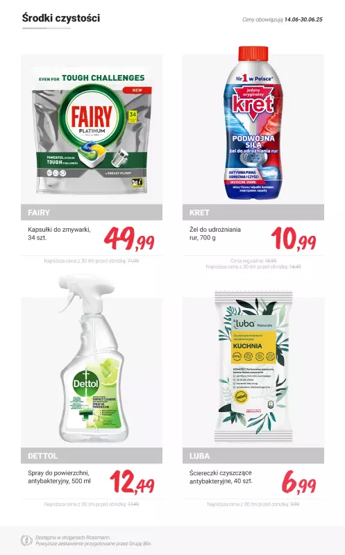 Rossmann - gazetka promocyjna MEGA promocje z nowej gazetki od wtorku 01.07 do poniedziałku 14.07 - strona 14