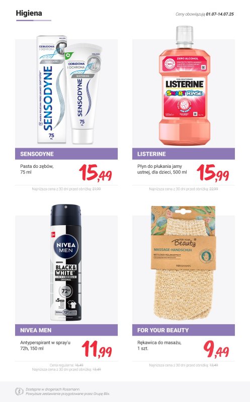Rossmann - gazetka promocyjna MEGA promocje z nowej gazetki od wtorku 01.07 do poniedziałku 14.07 - strona 8