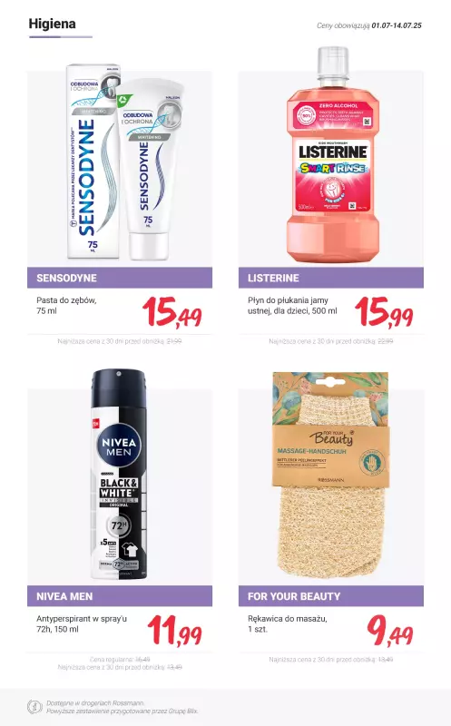 Rossmann - gazetka promocyjna MEGA promocje z nowej gazetki od wtorku 01.07 do poniedziałku 14.07 - strona 8