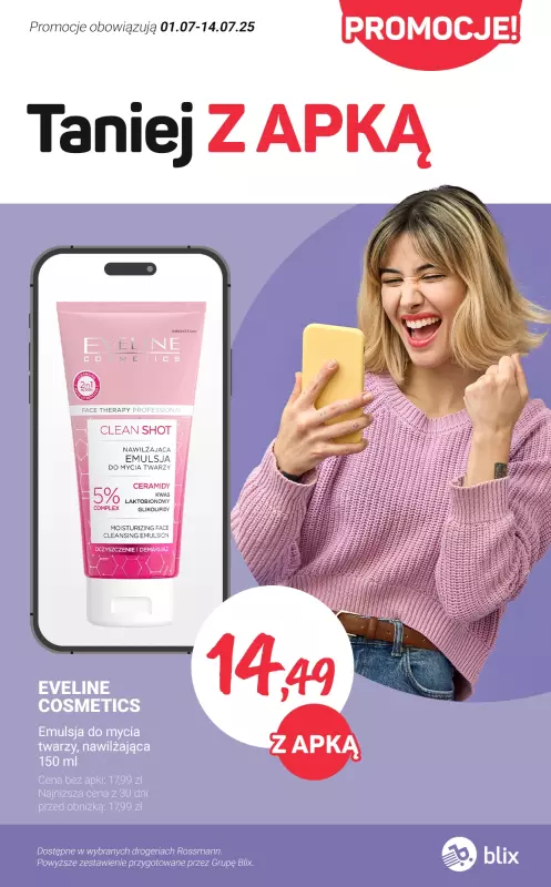 Rossmann - gazetka promocyjna Taniej Z APKĄ  