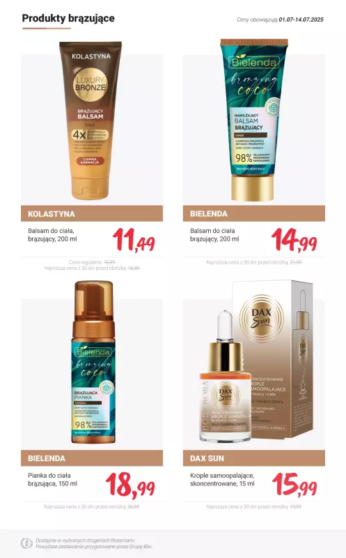 Rossmann - gazetka promocyjna Lato bez obaw - pielęgnacja i opalanie PROMOCJE od soboty 05.07 do poniedziałku 14.07 - strona 15