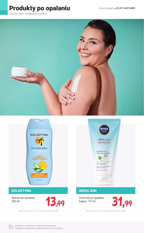 Rossmann - gazetka promocyjna Lato bez obaw - pielęgnacja i opalanie PROMOCJE od soboty 05.07 do poniedziałku 14.07 - strona 12