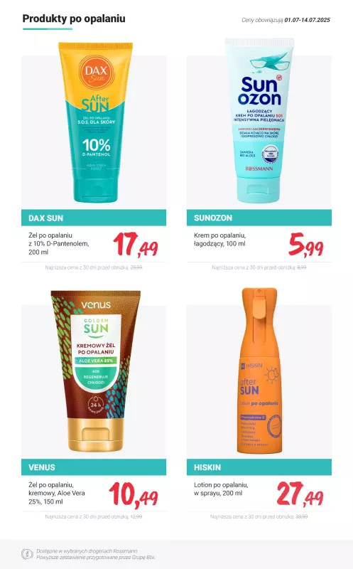 Rossmann - gazetka promocyjna Lato bez obaw - pielęgnacja i opalanie PROMOCJE od soboty 05.07 do poniedziałku 14.07 - strona 13