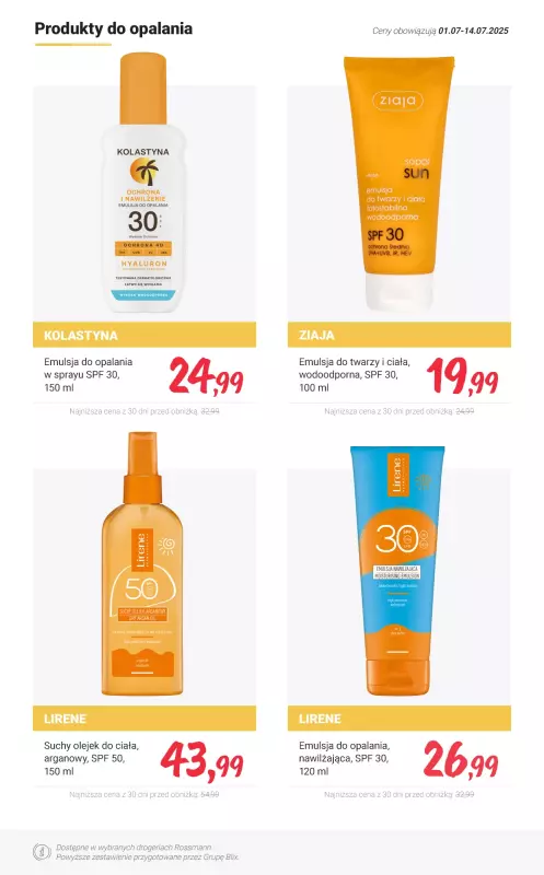 Rossmann - gazetka promocyjna Lato bez obaw - pielęgnacja i opalanie PROMOCJE od soboty 05.07 do poniedziałku 14.07 - strona 10