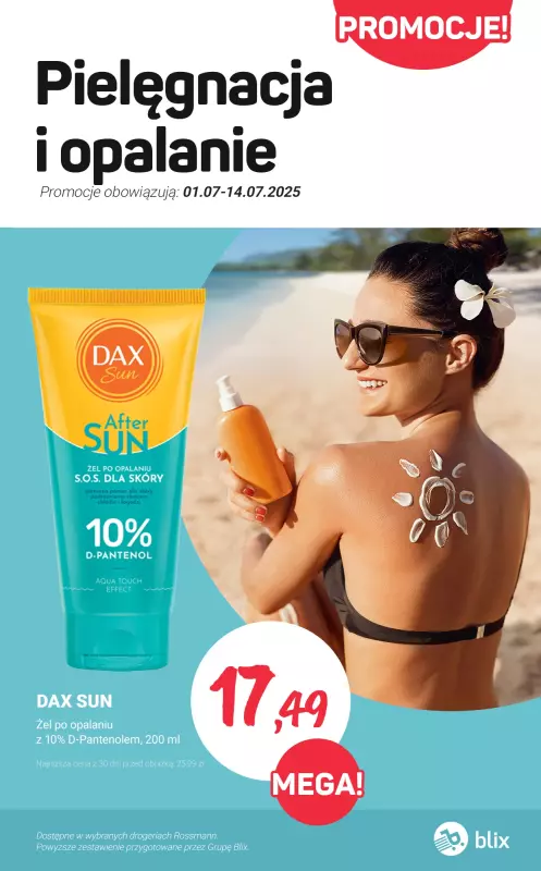 Rossmann - gazetka promocyjna Lato bez obaw - pielęgnacja i opalanie PROMOCJE od soboty 05.07 do poniedziałku 14.07
