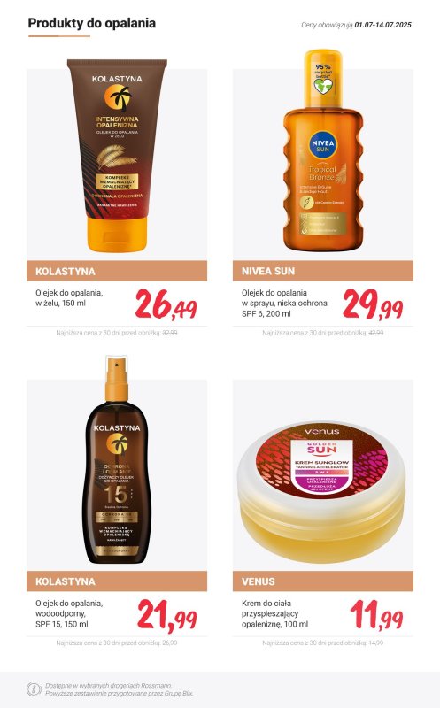 Rossmann - gazetka promocyjna Lato bez obaw - pielęgnacja i opalanie PROMOCJE od soboty 05.07 do poniedziałku 14.07 - strona 11