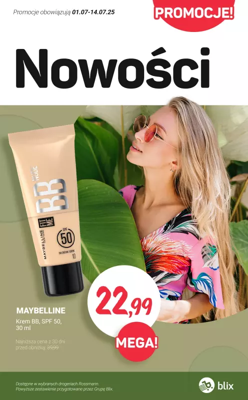 Rossmann - gazetka promocyjna NOWOŚCI na promocji! od poniedziałku 07.07 do poniedziałku 14.07