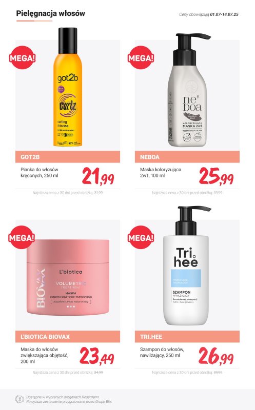 Rossmann - gazetka promocyjna NOWOŚCI na promocji! od poniedziałku 07.07 do poniedziałku 14.07 - strona 7