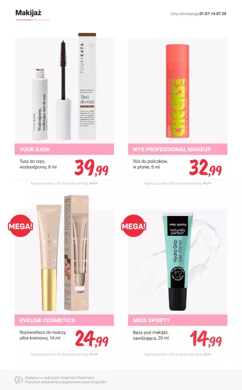 Rossmann - gazetka promocyjna NOWOŚCI na promocji! od poniedziałku 07.07 do poniedziałku 14.07 - strona 3