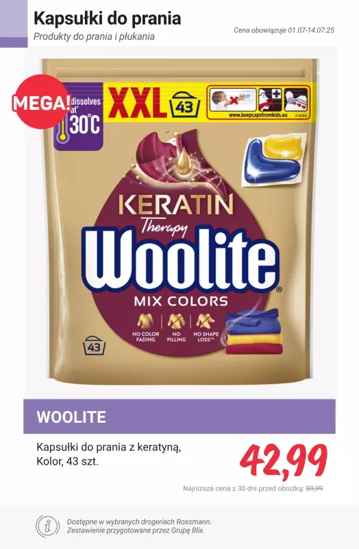 Rossmann - gazetka promocyjna Produkty do prania i płukania - PROMOCJE od czwartku 10.07 do poniedziałku 14.07 - strona 23