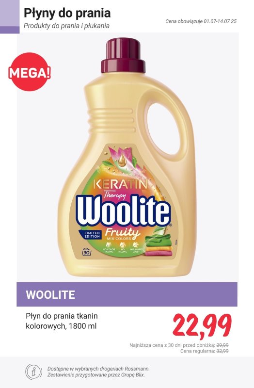 Rossmann - gazetka promocyjna Produkty do prania i płukania - PROMOCJE od czwartku 10.07 do poniedziałku 14.07 - strona 9