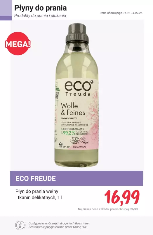 Rossmann - gazetka promocyjna Produkty do prania i płukania - PROMOCJE od czwartku 10.07 do poniedziałku 14.07 - strona 10