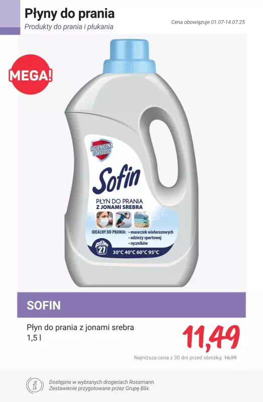 Rossmann - gazetka promocyjna Produkty do prania i płukania - PROMOCJE od czwartku 10.07 do poniedziałku 14.07 - strona 8